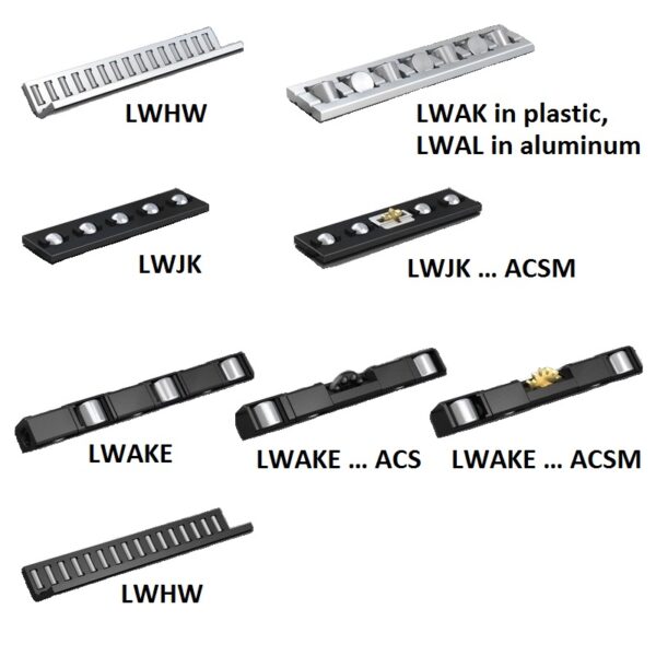M/2290070 - LWAKE 6X16 ACSM - Kruisrollen in plastic kooi met anti kruip systeem ACSM
